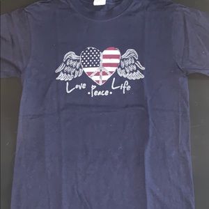 3/$10 American Flag T-shirt